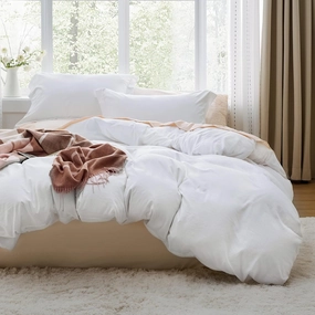 Bedsure White Duvet Cover King Size - 3 Pieces Prewashed Extra Soft Bedding Set, Includes 1 Duvet Cover 104x90 Inches with Zipper Closure & 2 Pillow Shams, Comforter Not Included