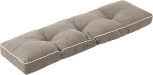 Bench Cushions for Outdoor Furniture, 42 x 16 Inch Outdoor Bench Cushion, Patio Bench Cushion with Durable Ties, Long Patio Seat Cushions for Garden, Indoor, Kitchen&Dining, Khaki