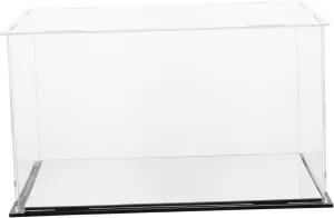 BESPORTBLE 1Pc Acrylic Display Box with Mirror Base Storage Case Figures Models Collectibles Dustproof Showcase for Home