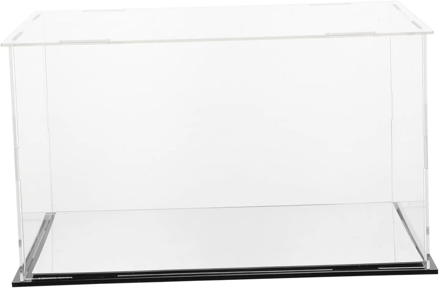 BESPORTBLE 1Pc Acrylic Display Box with Mirror Base Storage Case Figures Models Collectibles Dustproof Showcase for Home