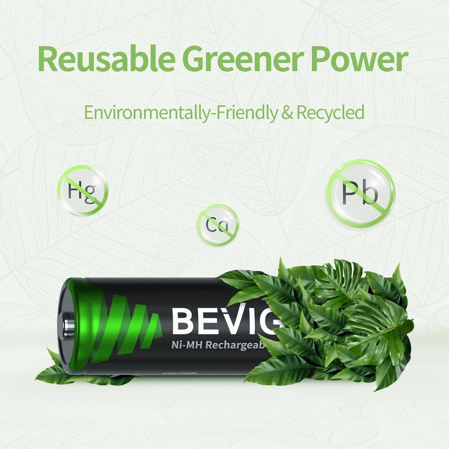 BEVIGOR 16 Sets AA AAA Rechargeable Batteries, High Capacity 8-Pack AA 2800mAh & 8-Pack AAA 1100mAh, 1.2V NiMH Low Self Discharge