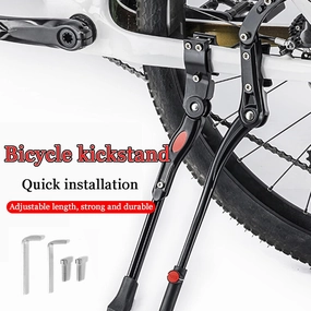 Bike Kickstand for Cervelo R5 Disc, Adjustable Kickstand Foot Side Stand Support, Aluminum Rear Side Bicycle Stand for Bike with Non-Slip Rubber Foot, B
