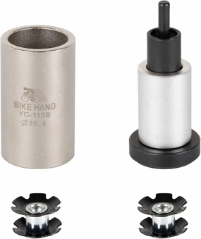 BIKEHAND Bike Bicycle Star Nut Setting Install Tool - 1" Star Nuts x2 Included - NOT Compatible with 1-1/8"