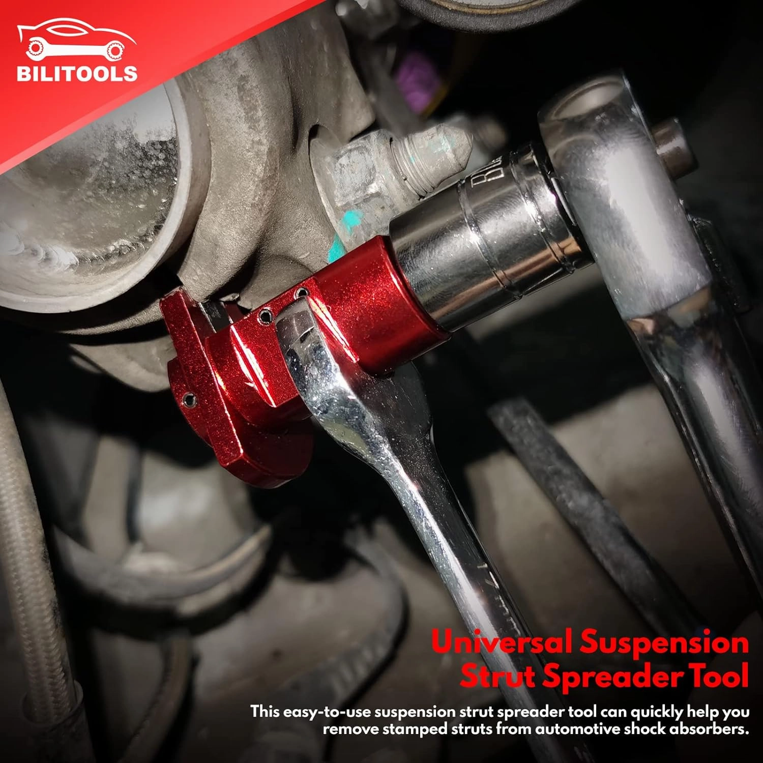 BILITOOLS Universal Suspension Strut Spreader Tool Knuckle Spreader Hub Steering Spindle Spreader 5.0 – 10.5 mm