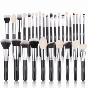 Black Makeup Brushes Set Professional Natural Goat Hair Brushes Foundation Powder Eyeshadow Make Up Brushes