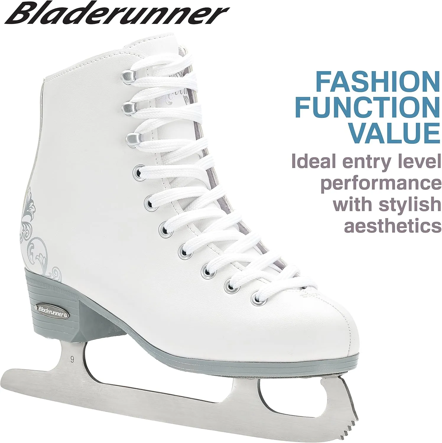 Bladerunner Ice by Rollerblade Allure Girls Figure Skate, White, Ice Skates