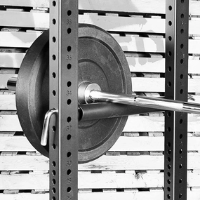 Body-Solid Rugged Half Rack Pin and Pipe Safeties for Weight Lifting, 1000 lbs Capacity, Compatible with Y120 Half Rack, Ideal for Power Squat Rack & Commercial Half Squat Rack