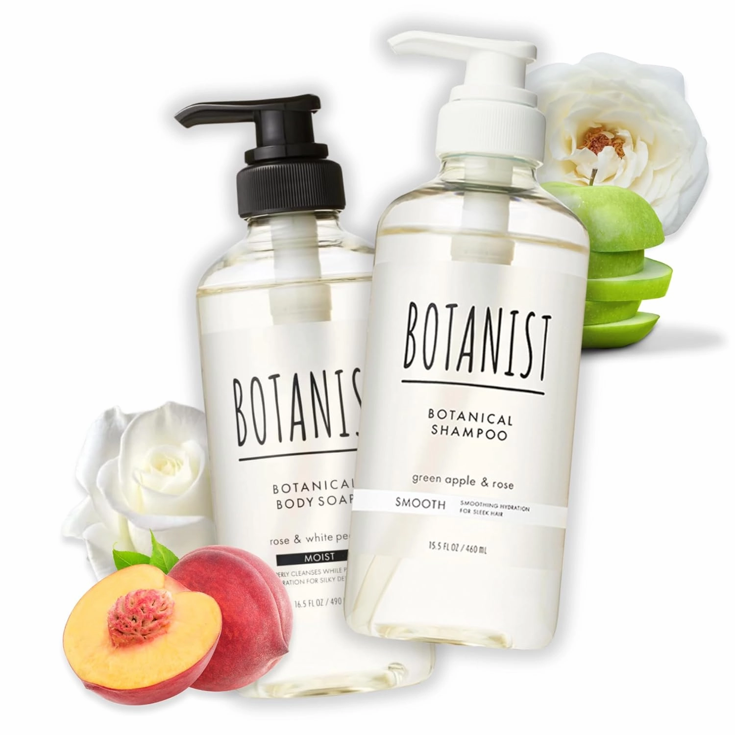 Body Wash & Shampoo Set, Cleasing Gel & Hydrating Shampoo Set, Shea Butter Body Soap & Frizz Control with Macadamia Nut Oil, Smooth & Tangle-Free Hair, Sulfate,Paraben & Dye-Free, 2EA