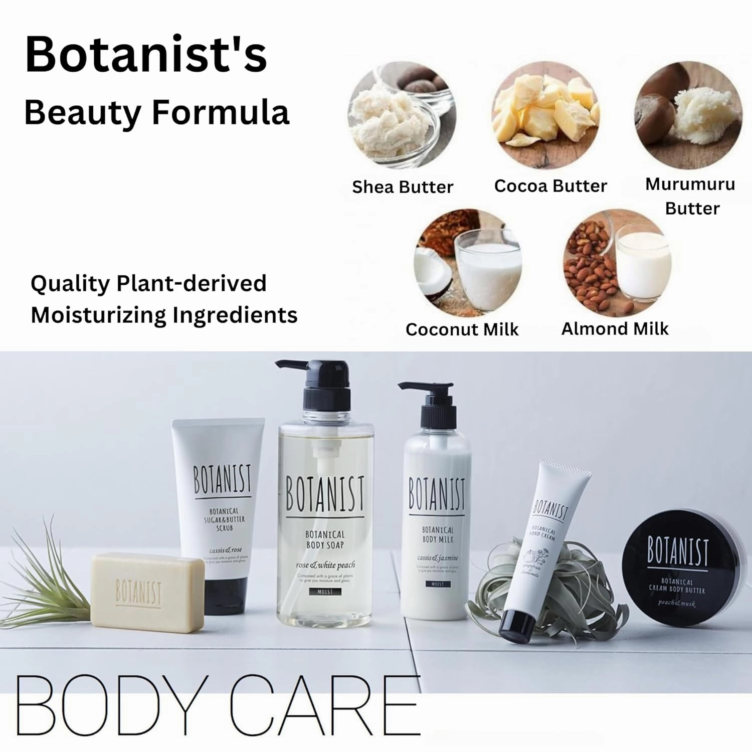 Body Wash & Shampoo Set, Cleasing Gel & Hydrating Shampoo Set, Shea Butter Body Soap & Frizz Control with Macadamia Nut Oil, Smooth & Tangle-Free Hair, Sulfate,Paraben & Dye-Free, 2EA