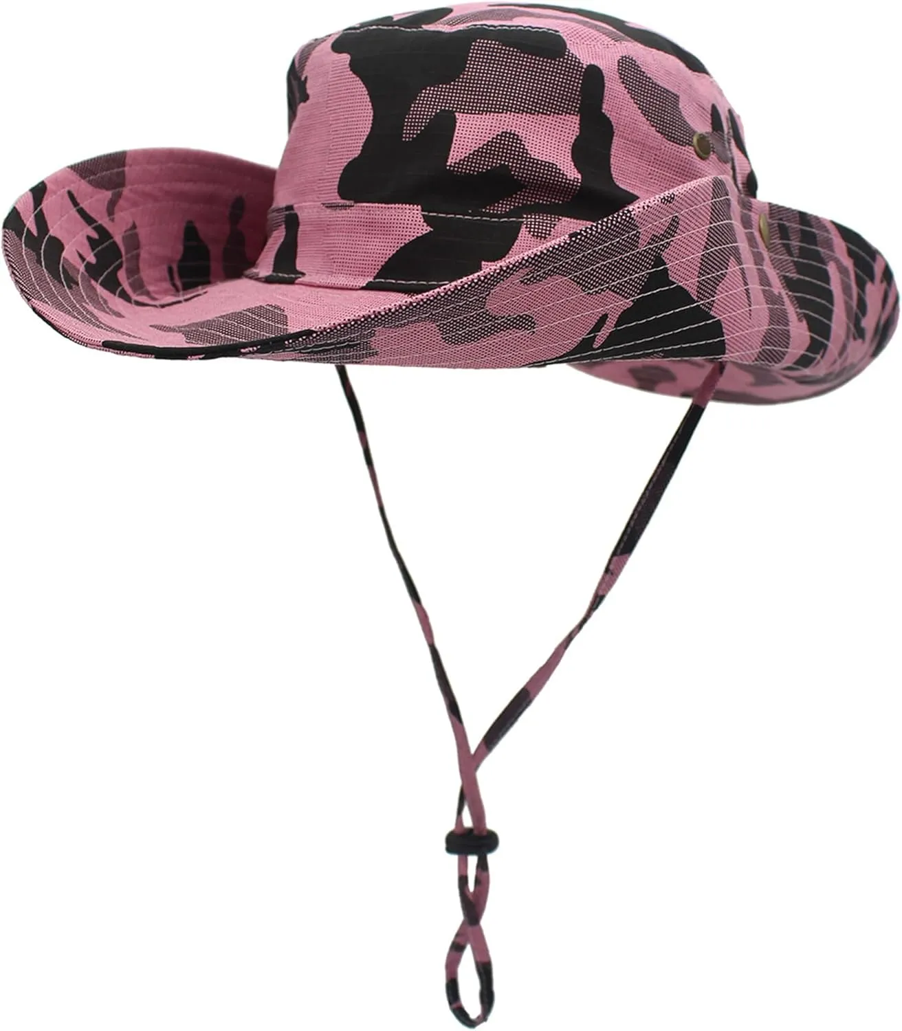 Boonie Hats for Men Women Wide Brim Sun Hats Outdoor Sun UV Protection Fisherman Hat Big Head Fishing Camo Bucket Hats