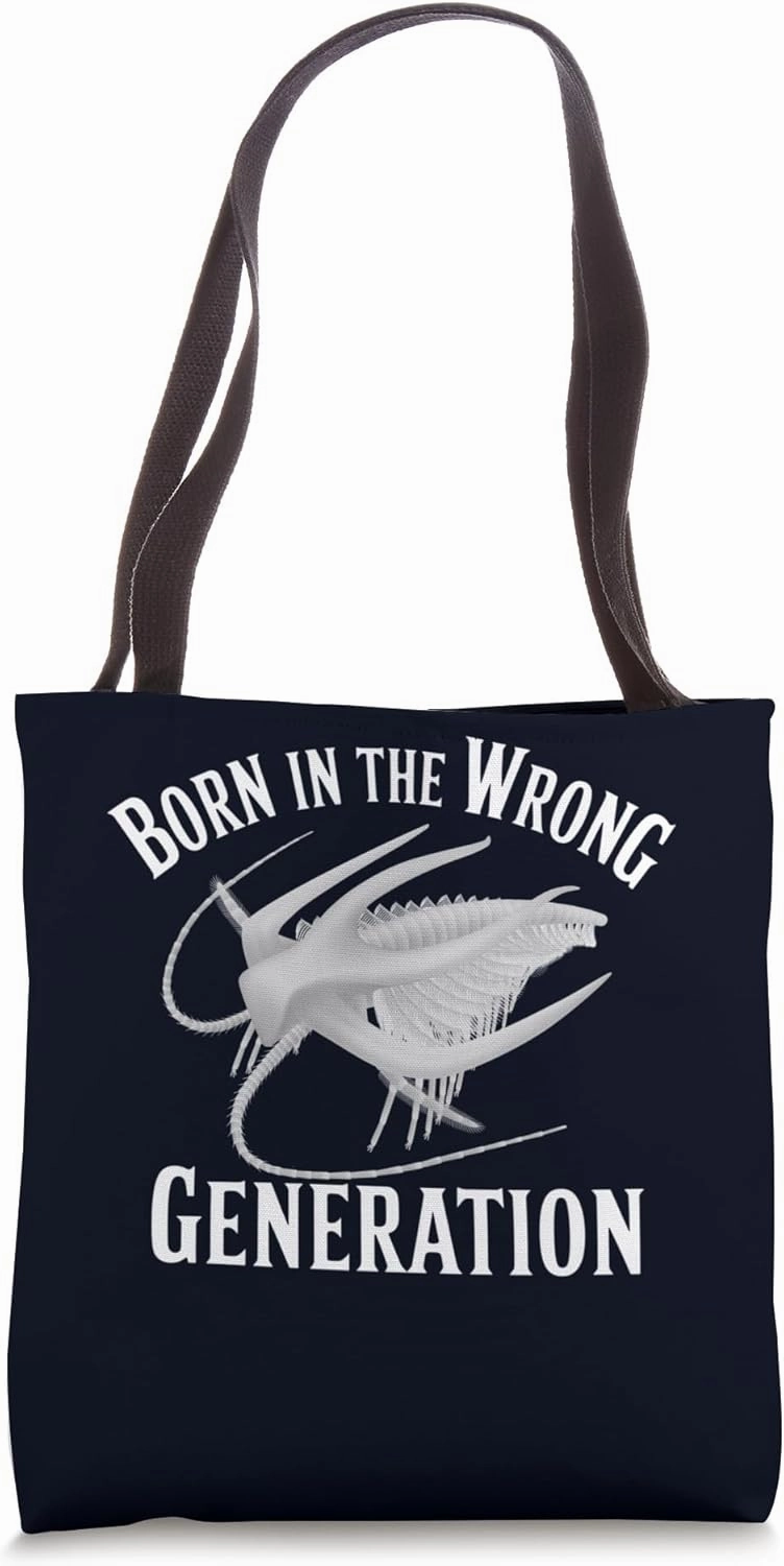 Born in the Wrong Generation Marrella Fossil Cambrian Paleo Tote Bag