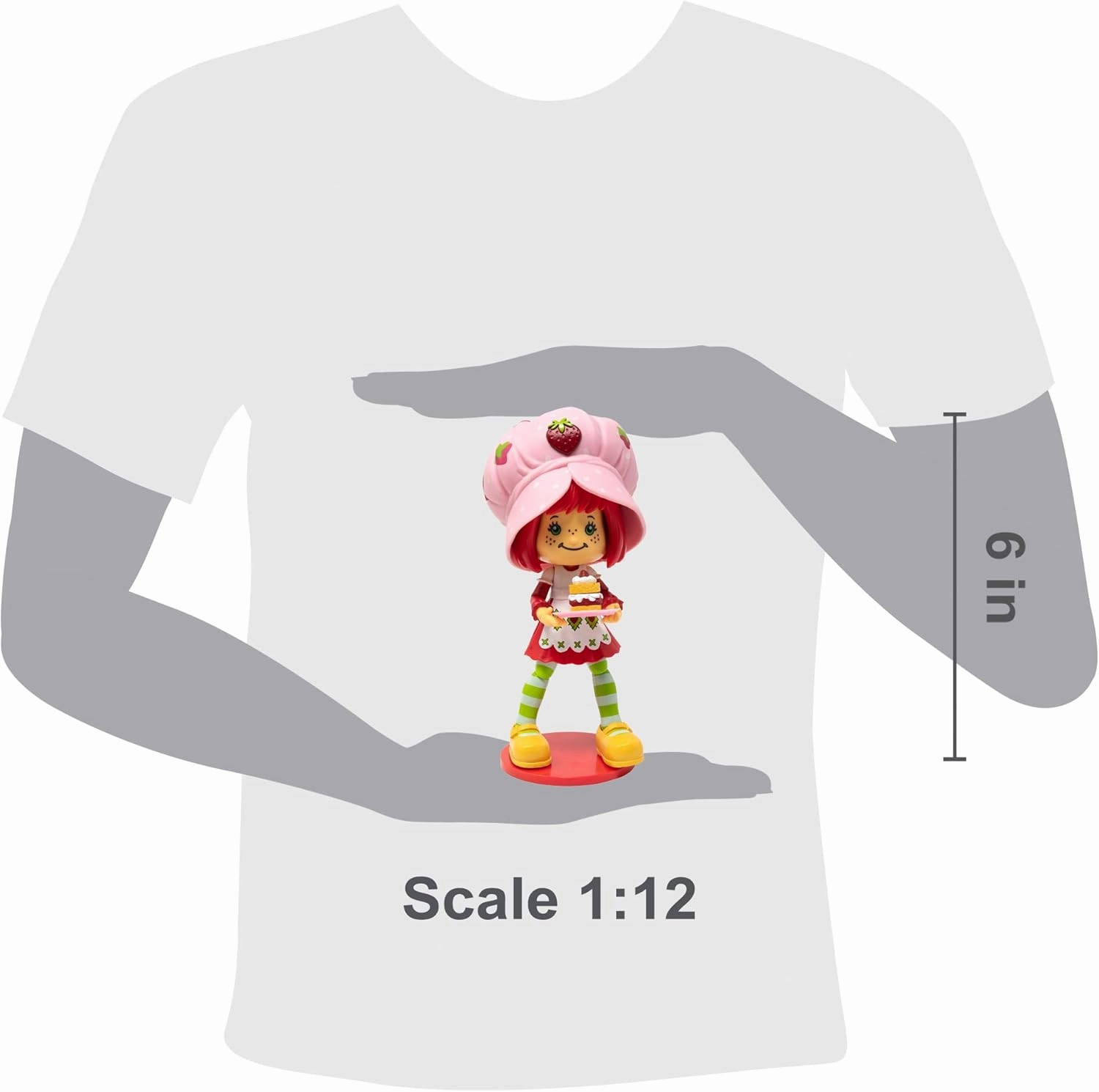Boss Fight Studio Strawberry Shortcake with Custard the Kitten, Premium Collectible Action Figure – Highly Articulated Fruity Scented Figurine with Accessories, Interchangeable Parts, and Stand – 1:12