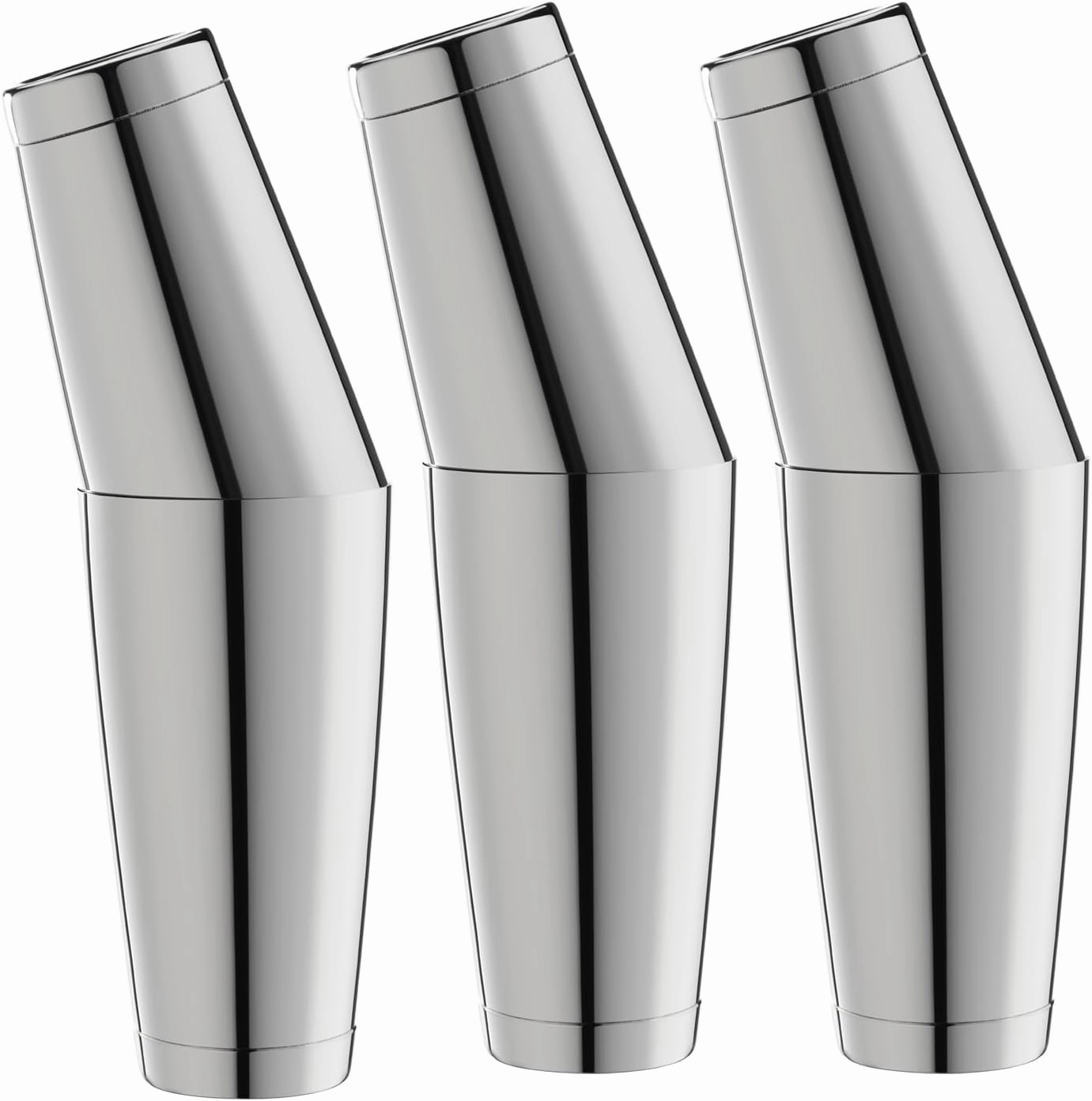 Boston Cocktail Shaker Set, 18 oz & 28 oz Stainless Steel Weighted Shaker Tins, Metal Martini Shaker Drink Mixer for Bartending, professional Bar Tools for Bartender