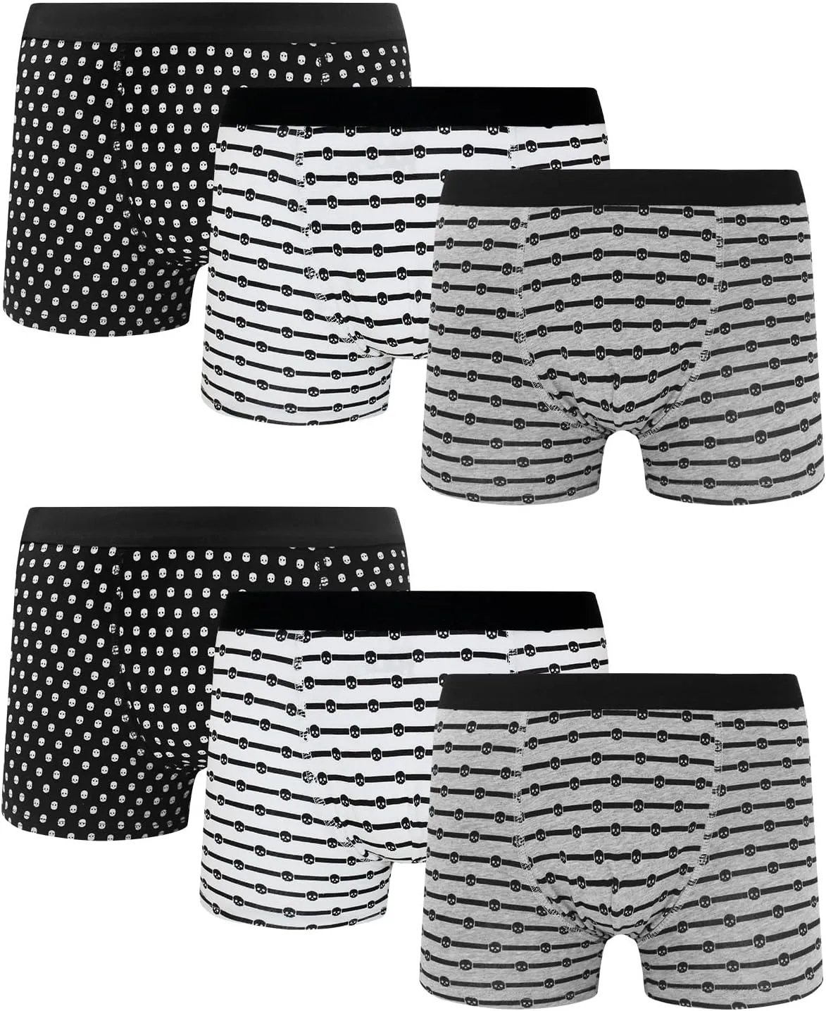 Boys' Boxer Briefs Shorts Kids Cotton Underwear Size 8 10 12 14 16,6-Pack Soft Waistband 8-16T 1603