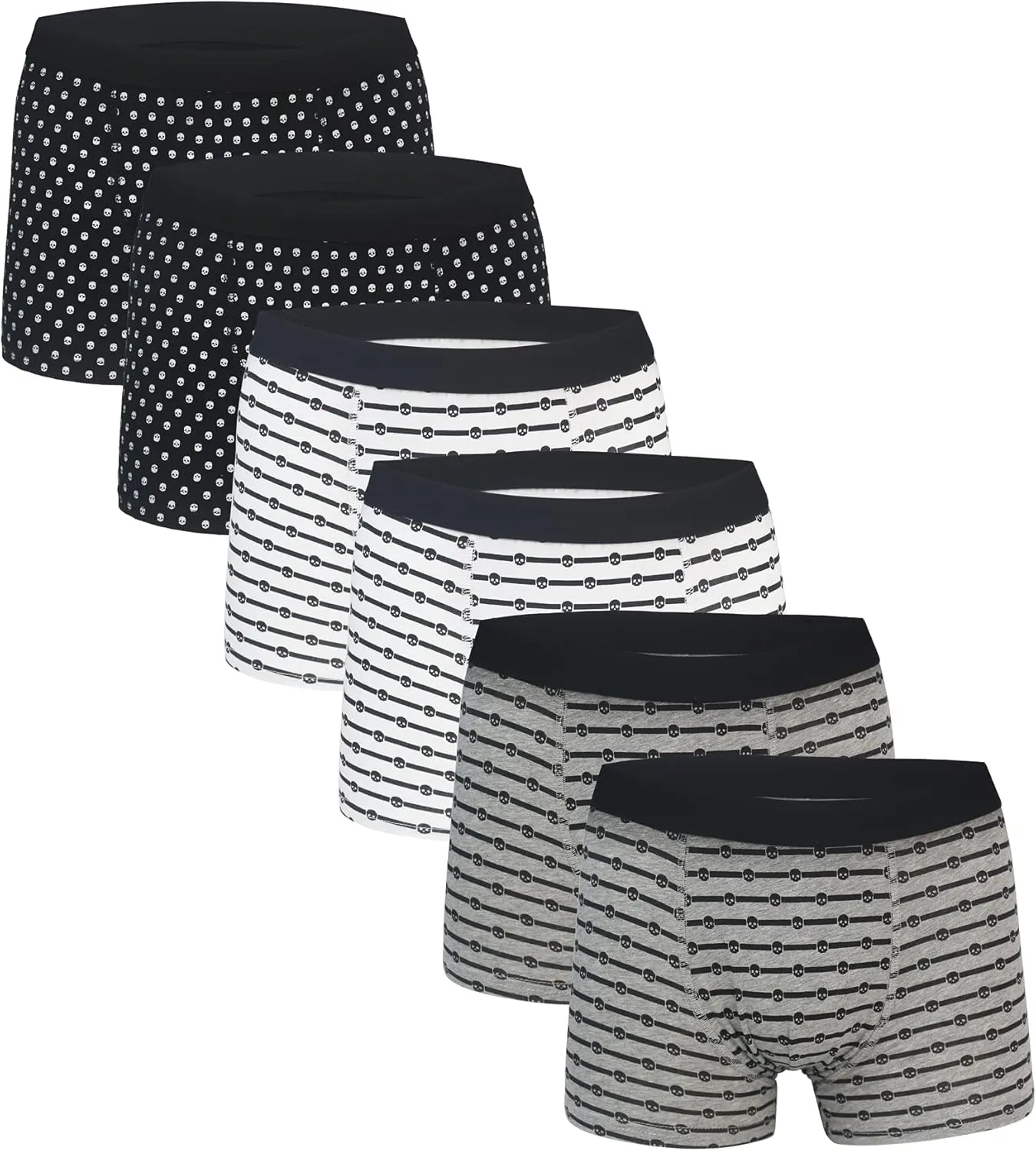 Boys' Boxer Briefs Shorts Kids Cotton Underwear Size 8 10 12 14 16,6-Pack Soft Waistband 8-16T 1603