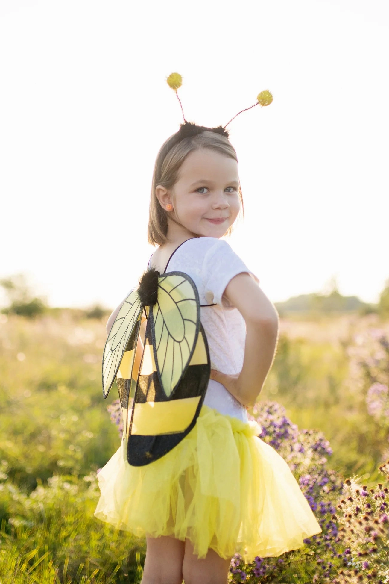 Bumblebee Tutu with Wings & Headband - Size 4/6