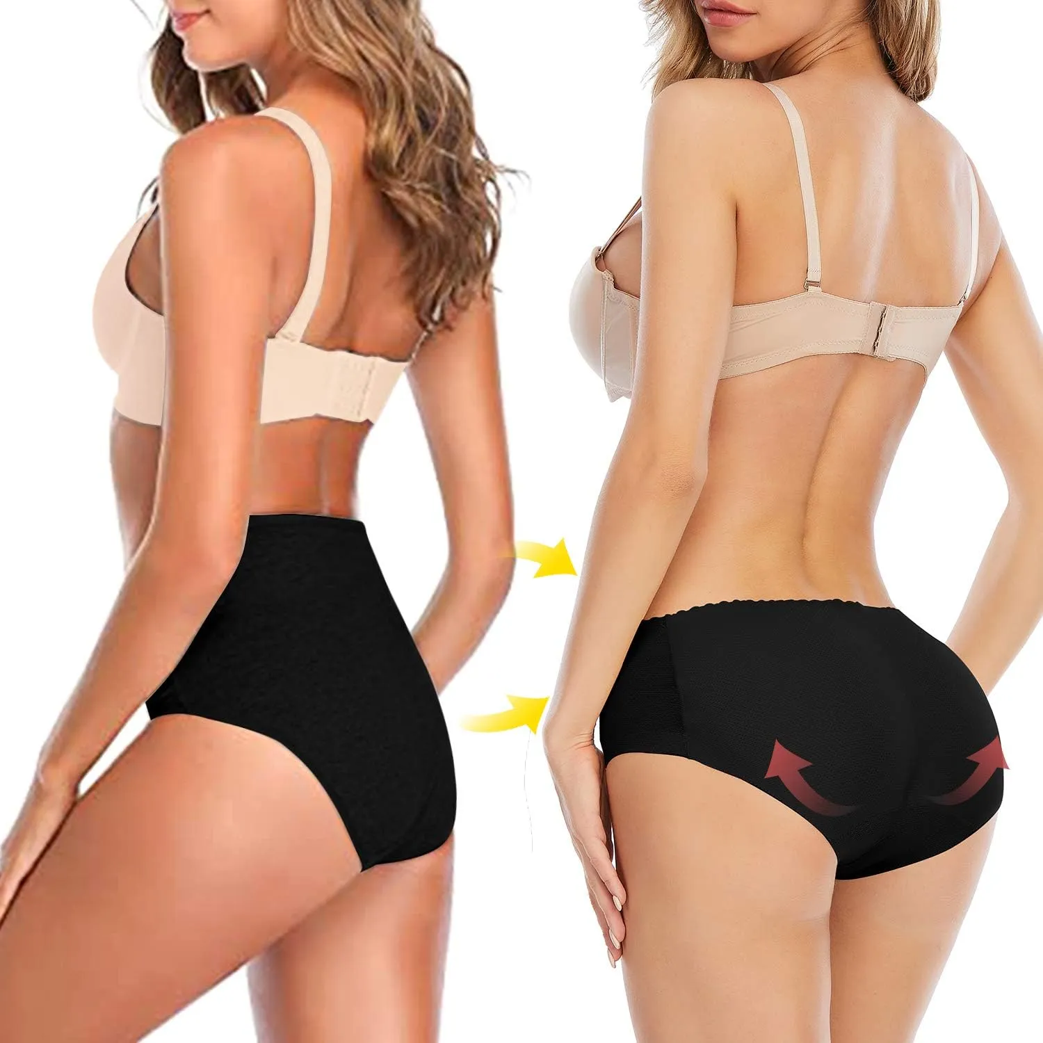 Butt Lifter Panties for Women Padded Underwear Seamless Booty Pads Enhancer Shapewear Butt Lifting Panty