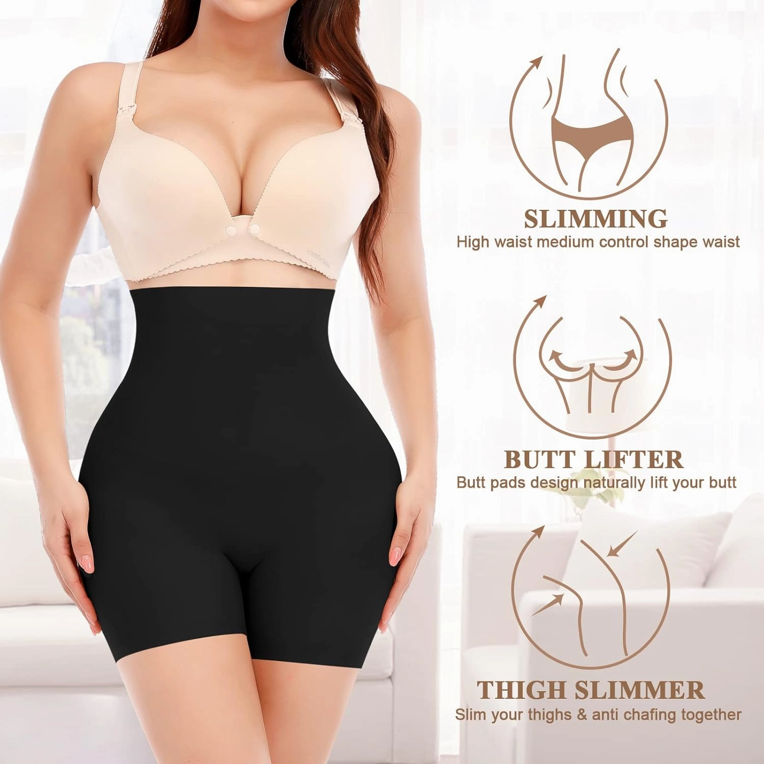 Butt Lifter Panties for Women Padded Underwear Seamless Booty Pads Enhancer Shapewear Butt Lifting Panty