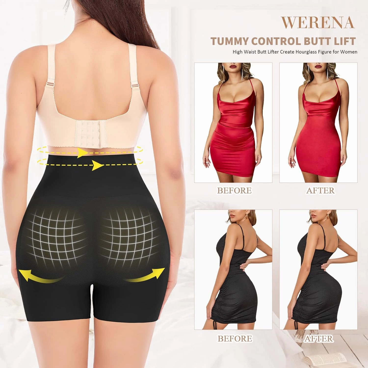 Butt Lifter Panties for Women Padded Underwear Seamless Booty Pads Enhancer Shapewear Butt Lifting Panty