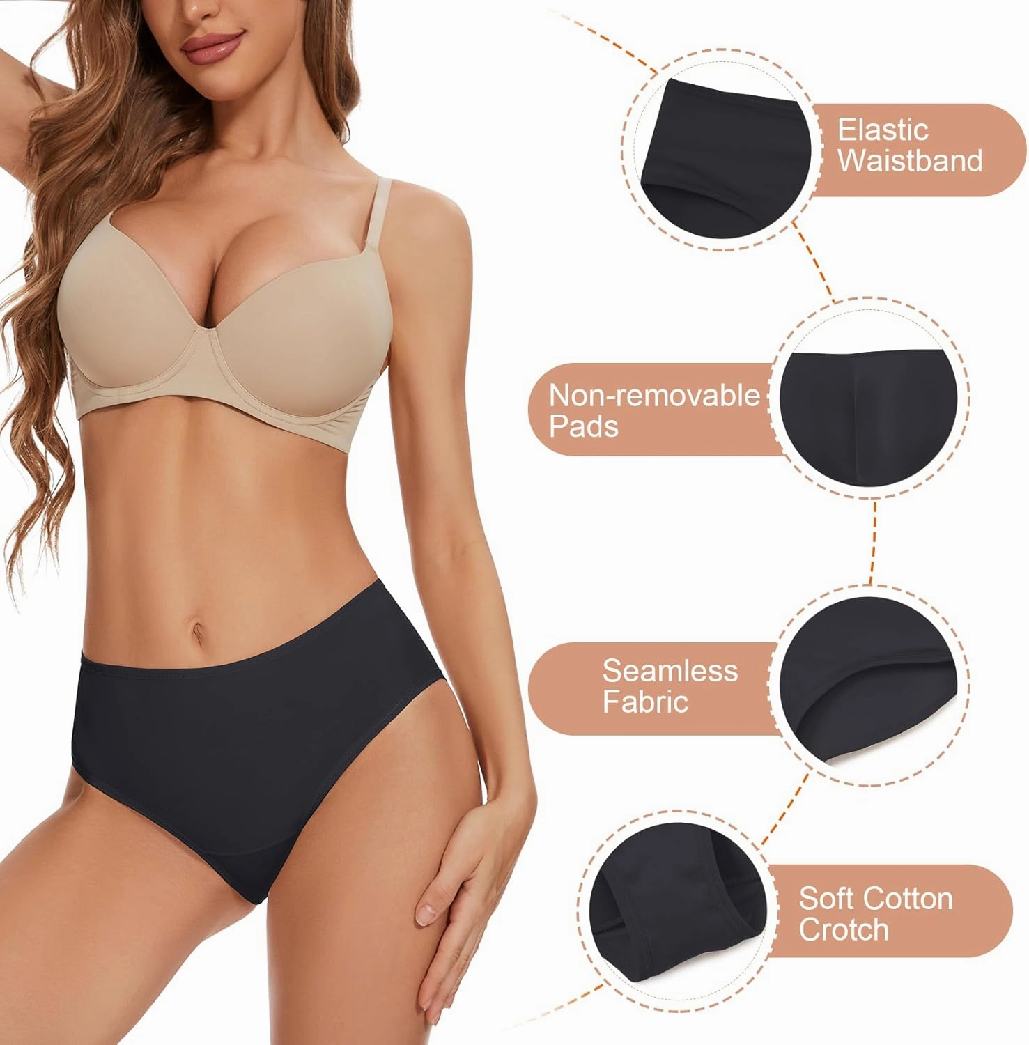 Butt Lifter Panties for Women Padded Underwear Seamless Butt Pads Shapewear Butt Lifting Panty Hip Enhancer