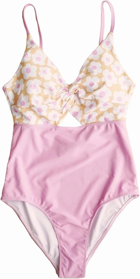 Caden Lane Women’s Ruched One-Piece Swimsuit, Chlorine-Resistant UPF 50  Sun Protection Swimwear with Built-in Bust Support