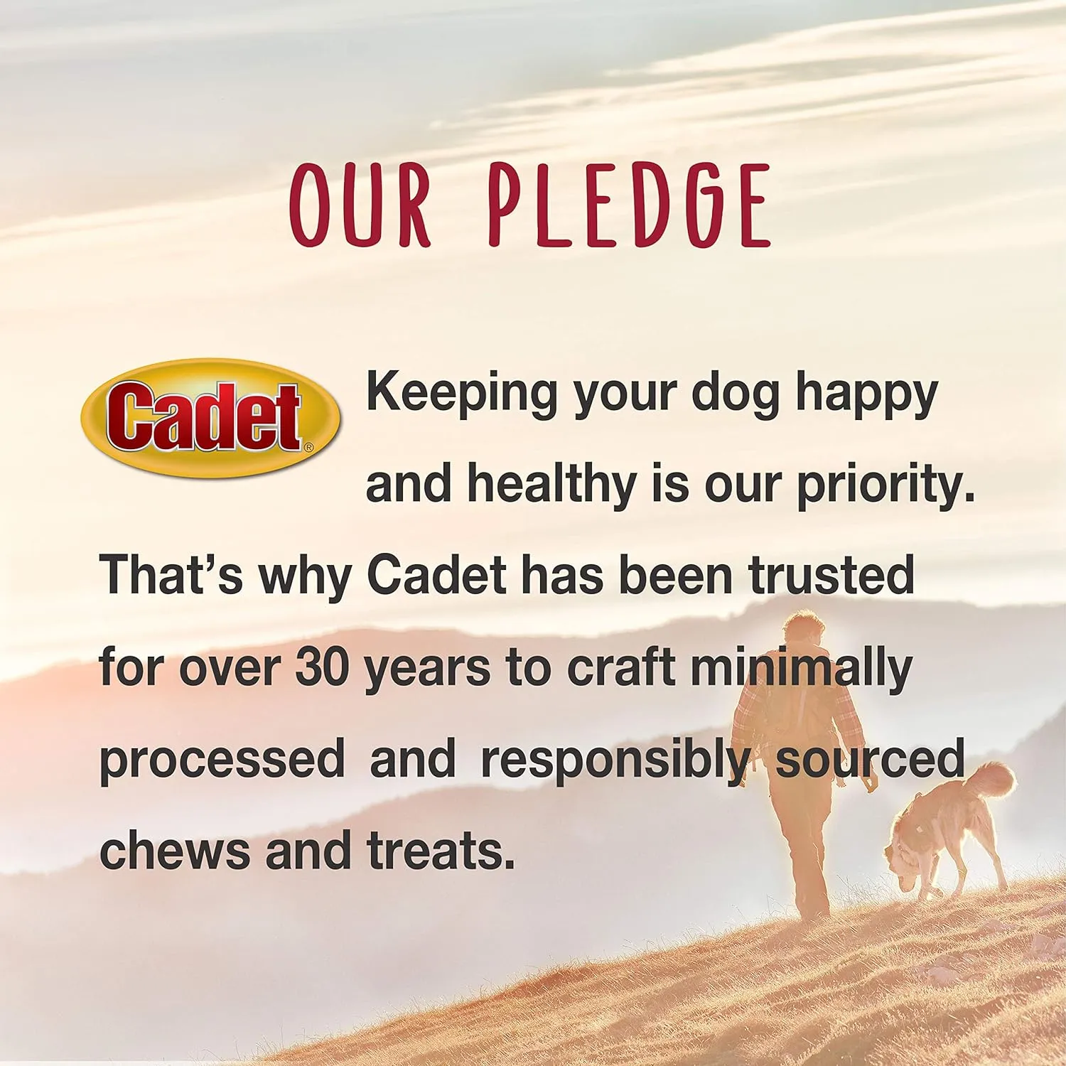 Cadet Gourmet Sweet Potato & Chicken Wraps Limited-Ingredient Dog Chews, Healthy and Natural Training Treats for Small and Large Dogs, 28 oz.