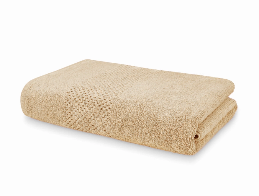 Camel - Light Brown 100% Cotton Bath Towel - Swift Dry By Spaces