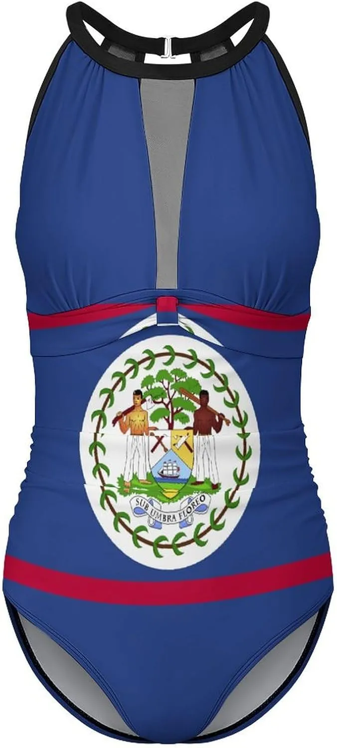 Cape Verde Flag One-Piece Swimsuit Women Fashion Beach Bikini Bathing Suits