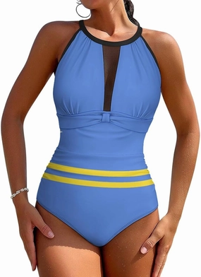 Cape Verde Flag One-Piece Swimsuit Women Fashion Beach Bikini Bathing Suits