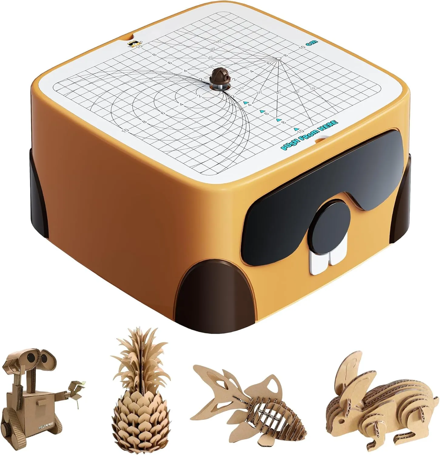 Cardboard Cutter for Kids, Safe DIY Cardboard Construction Tool Kit, Educational Craft Toy for 4  Boys and Girls, for Creativity Projects 3D Models