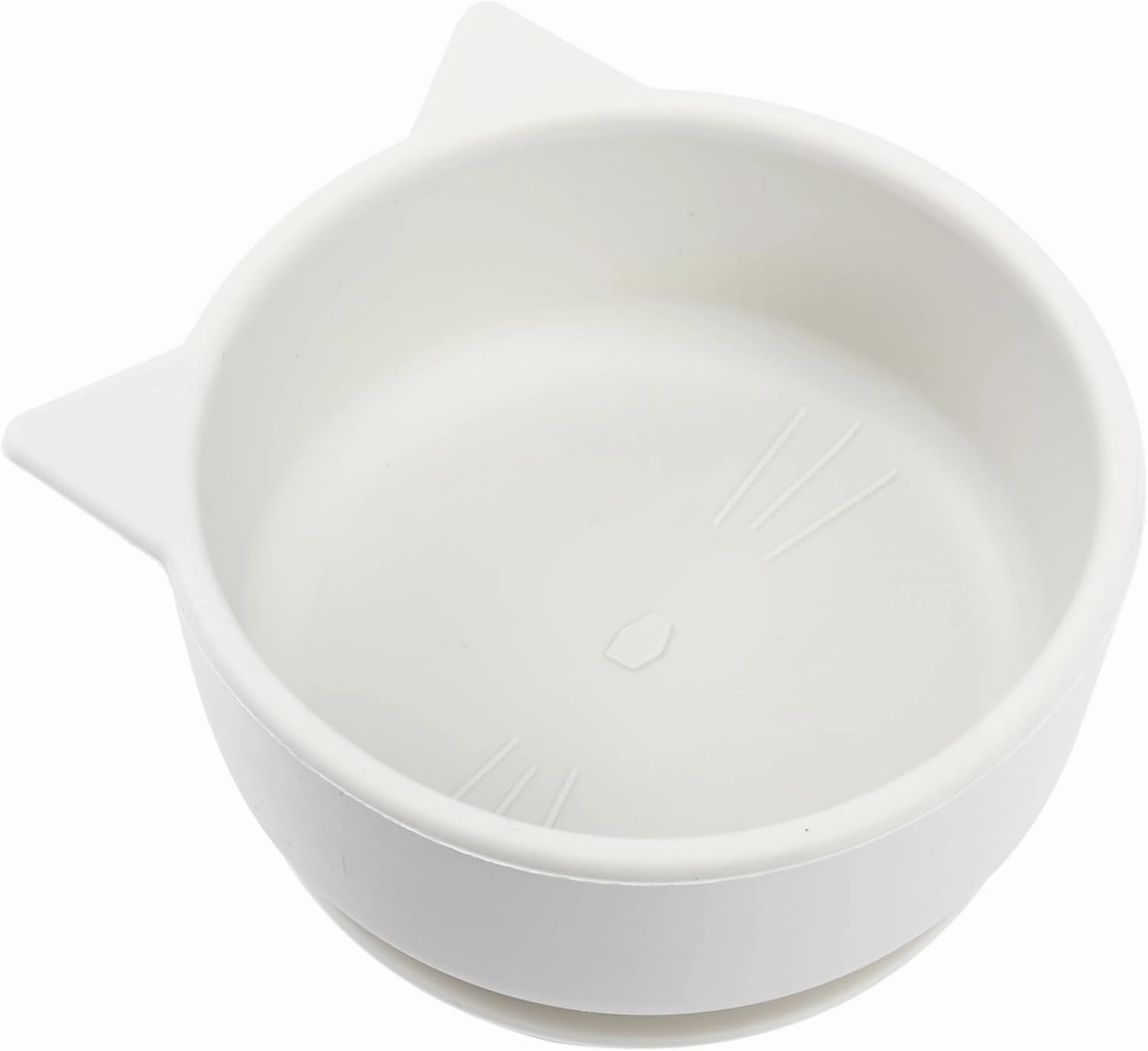 Cartoon Silicone Bowl for Boys and Girls Fun Complementary Food Bowl Easy Storage Microwave-safe Grey