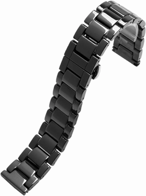Ceramic Watch Strap Universal Replacement Watch Bands 18mm 20mm 22mm Quick Release Stainless Steel Watch Band