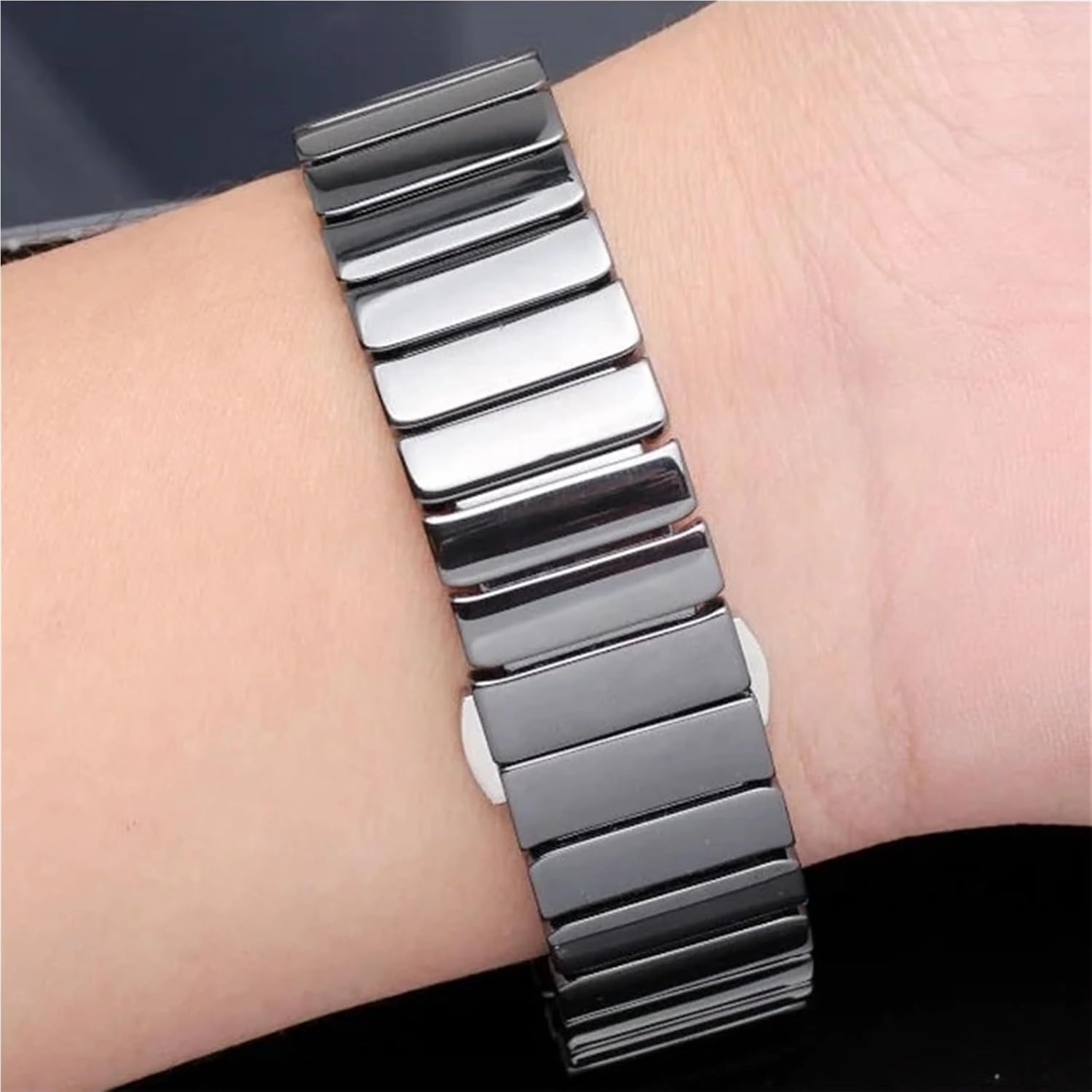 Ceramic Watch Strap Universal Replacement Watch Bands 20mm 22mm 24mm Quick Release Stainless Steel Watch Band