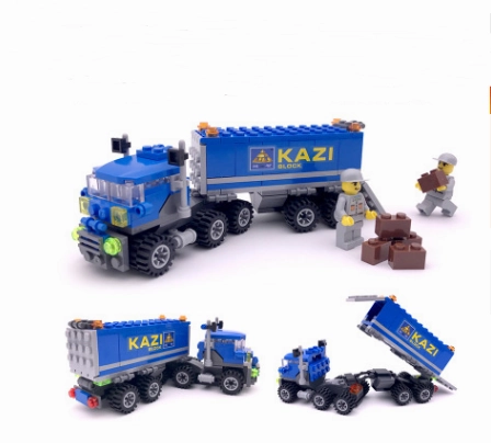 Children's educational assembled car plastic interactive building blocks toys