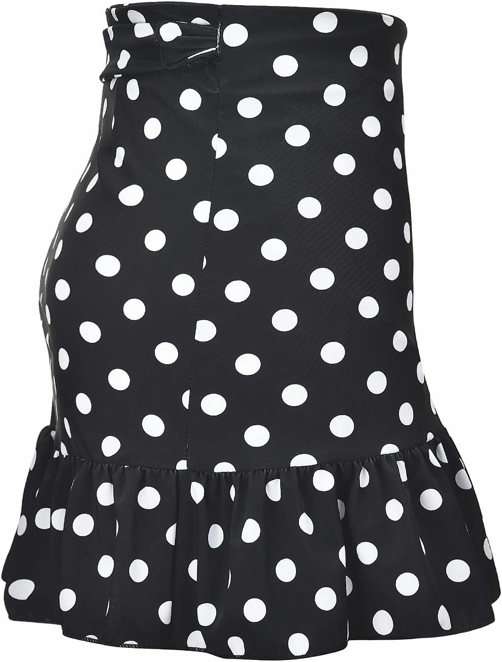 ChinFun Women's Ruffle Sarongs Beach Wrap Cover Up Swimwear Bikini Bottoms High Waisted Tankini Swim Skirts Swimdress