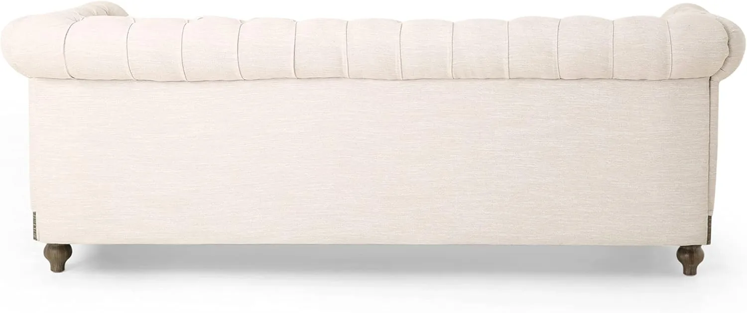 Christopher Knight Home Castalia Sofas, Beige   Dark Brown
