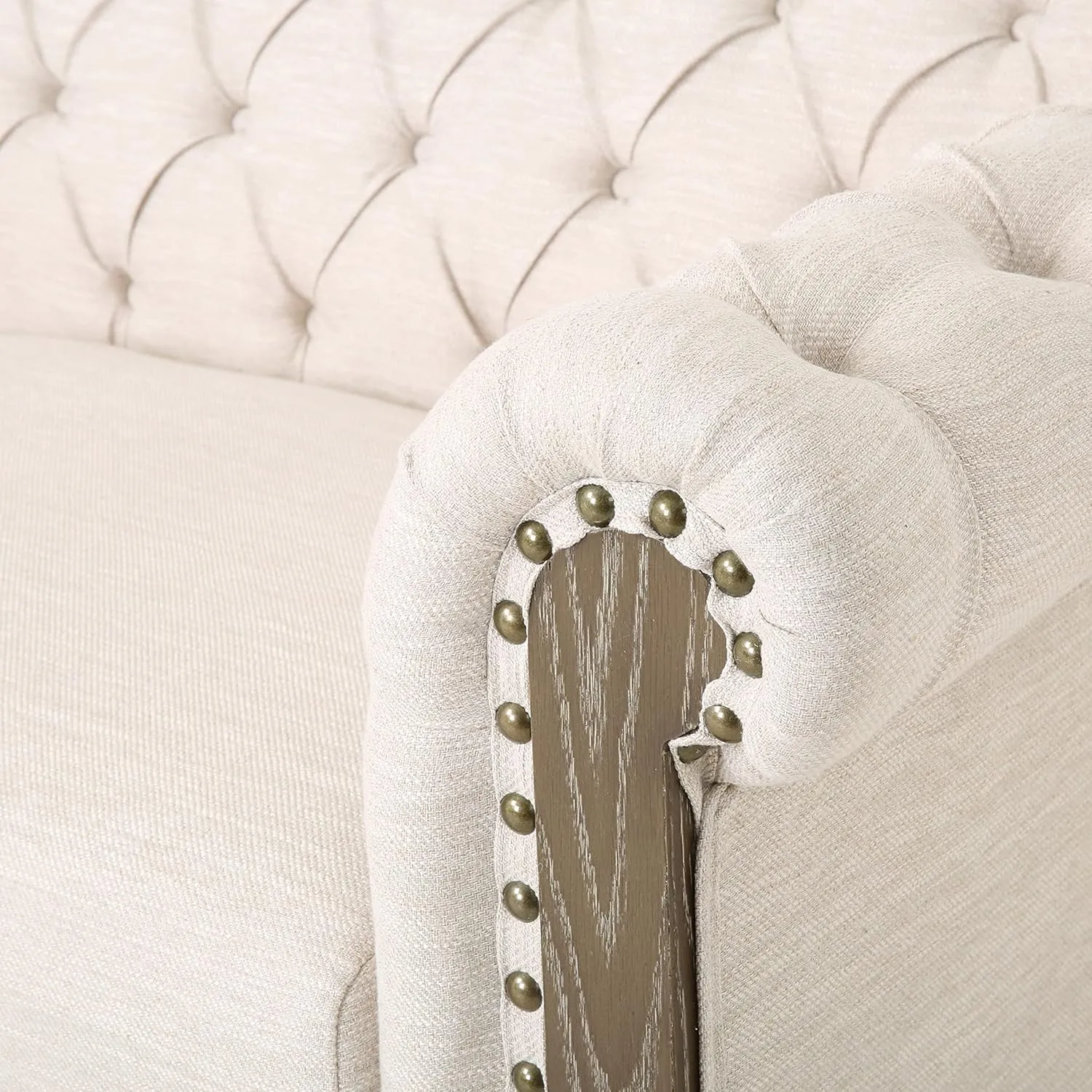 Christopher Knight Home Castalia Sofas, Beige   Dark Brown