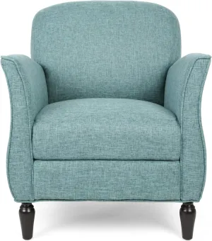 Christopher Knight Home Crew Traditional Tweed Armchair, Teal, Navy Blue