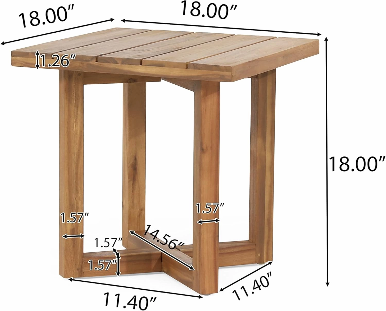 Christopher Knight Home 317111 Hamel End Table, Teak