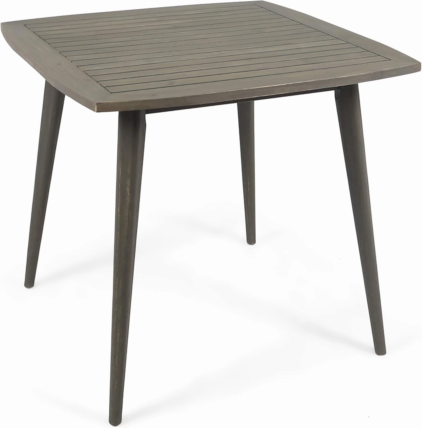 Christopher Knight Home Caleb Indoor Square Acacia Wood Dining Table, Gray, Finish