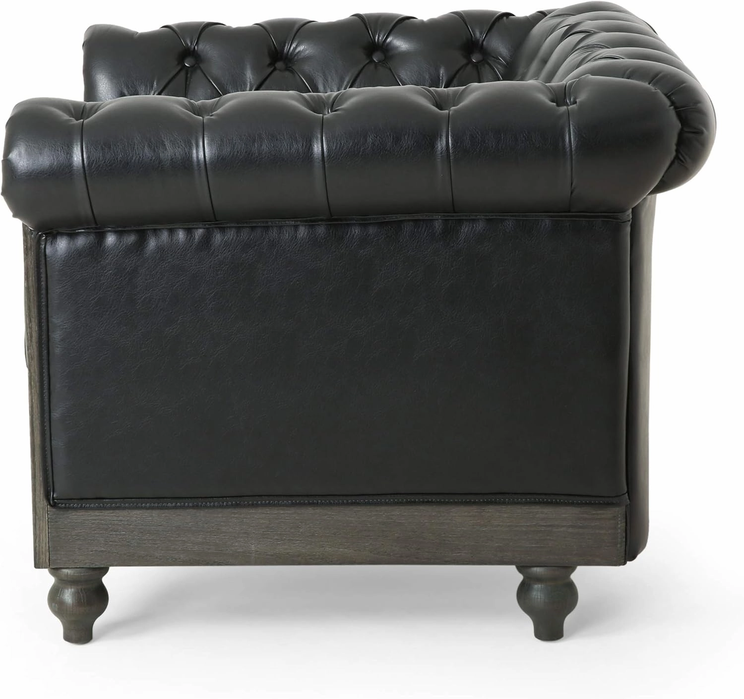 Christopher Knight Home Castalia Club Chair, Pine, Midnight Black   Dark Brown