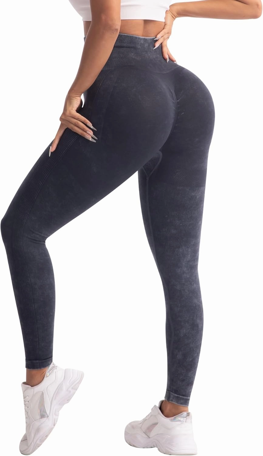 CHRLEISURE 3 Piece Workout Leggings Sets for Women, Gym Scrunch Butt Butt Lifting Seamless Leggings