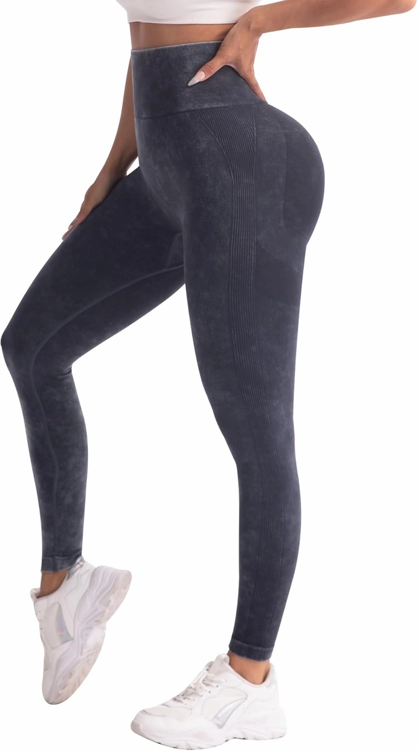 CHRLEISURE 3 Piece Workout Leggings Sets for Women, Gym Scrunch Butt Butt Lifting Seamless Leggings
