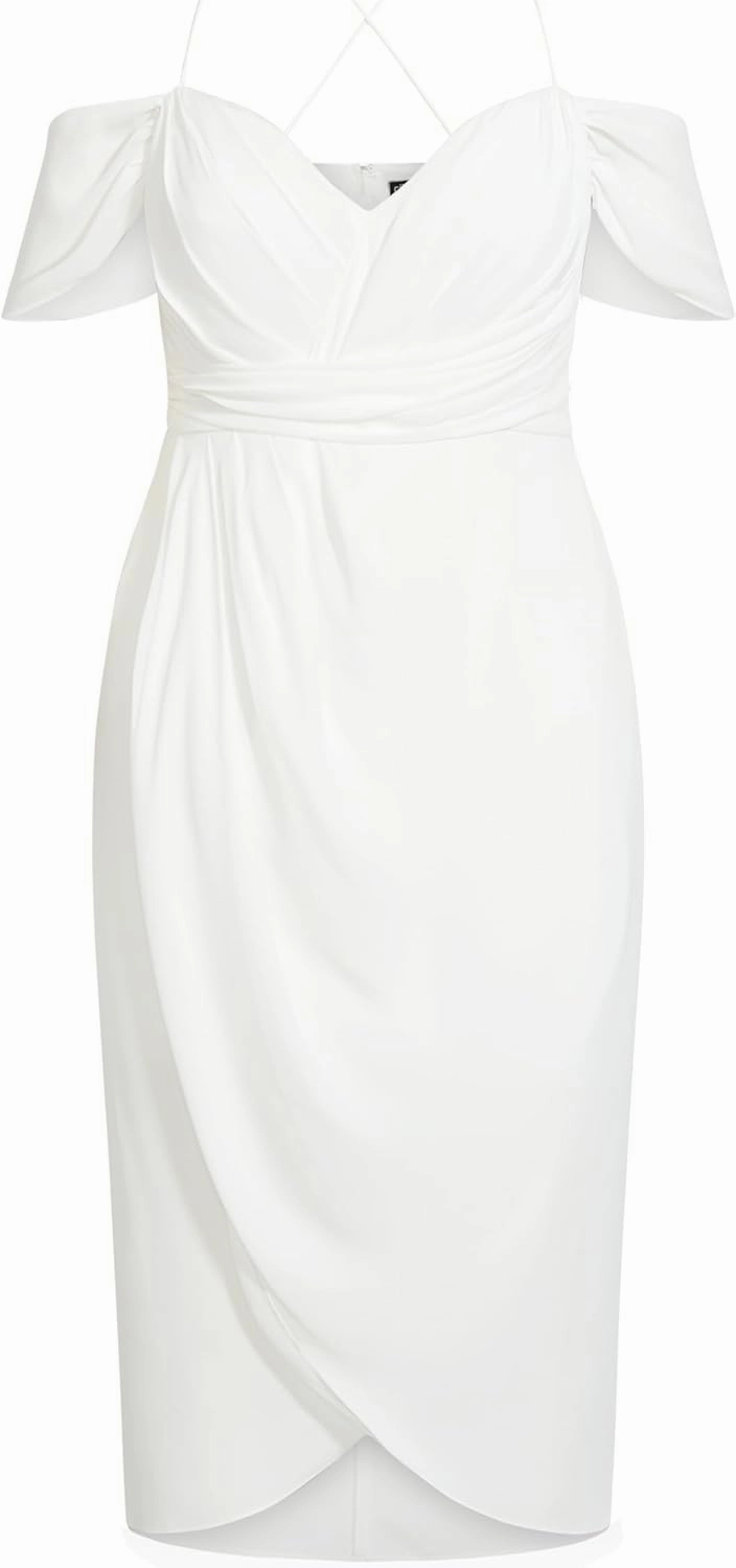 City Chic Women's Plus Size Maxi Dress - Entwine Tulip Drape