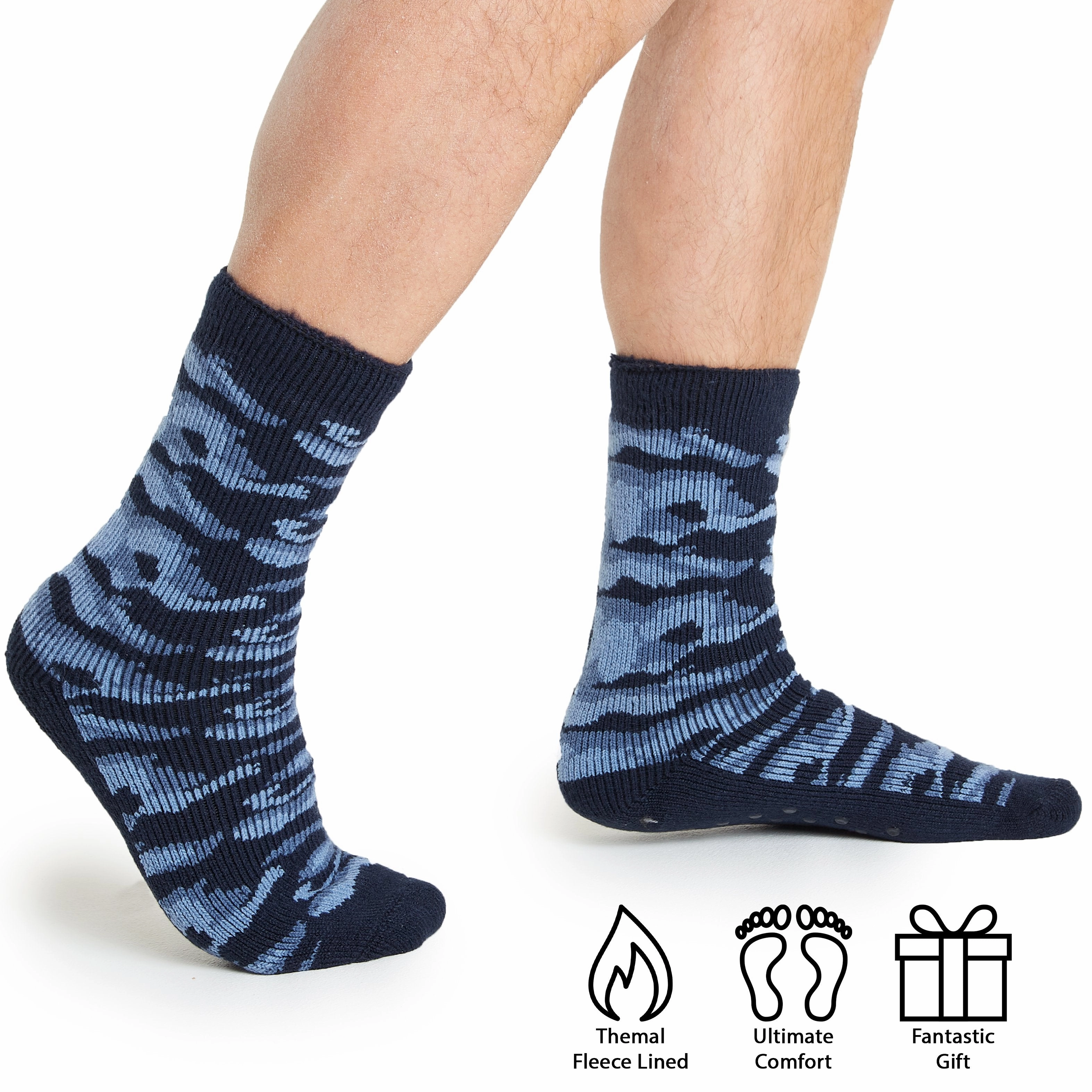 CityComfort Mens Slippers Socks, Warm Fluffy Socks, Gifts For Men