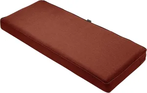Classic Accessories 62-015-HHENNA-EC Bench Cushion Combo, 48"W x 18"D x 3"Thick, Heather Henna