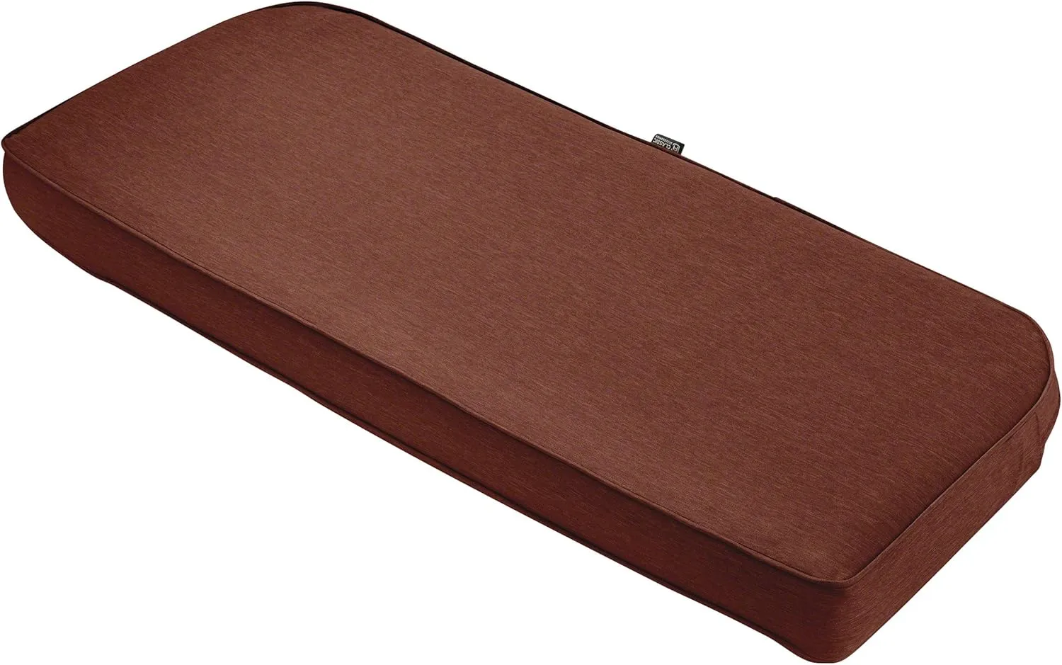 Classic Accessories 62-016-HHENNA-EC Contoured Bench Cushion, 41"W x 18"D x 3"Thick, Heather Henna
