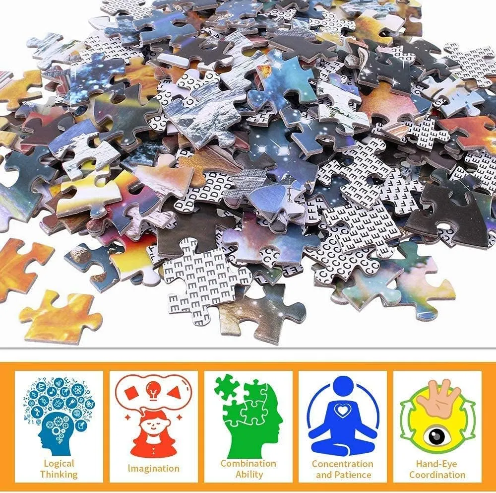 Classic Car Puzzle 500 Piece Jigsaw Puzzle for Kids and Adults, Educational Puzzles,Car Art Modern Home Decor Difficult and Challenging Puzzle Game Preschool Toys Gifts for Car Lovers