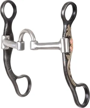 Classic Equine Floral Scroll Tool Box Straight Shank Bit