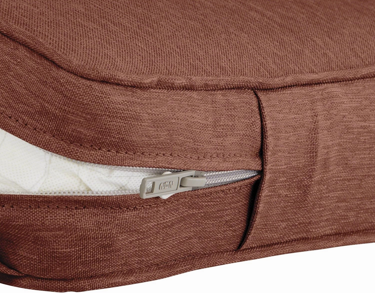 Classic Accessories 62-016-HHENNA-EC Contoured Bench Cushion, 41"W x 18"D x 3"Thick, Heather Henna